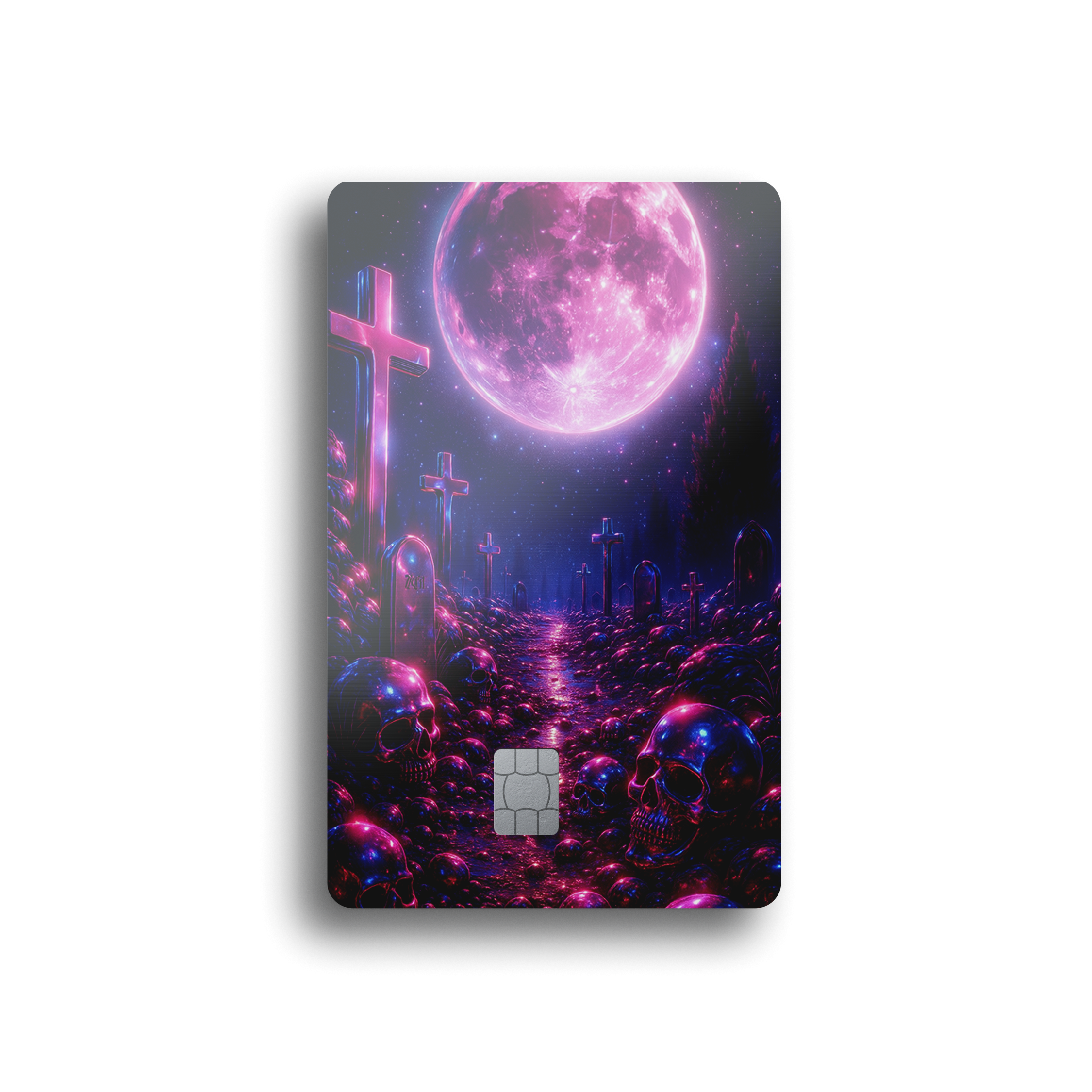 Pink Moon Cemetery Card Skin
